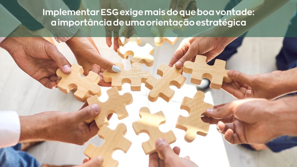 Implementar ESG exige mais do que boa vontade: a importância de uma orientação&nbsp;estratégica